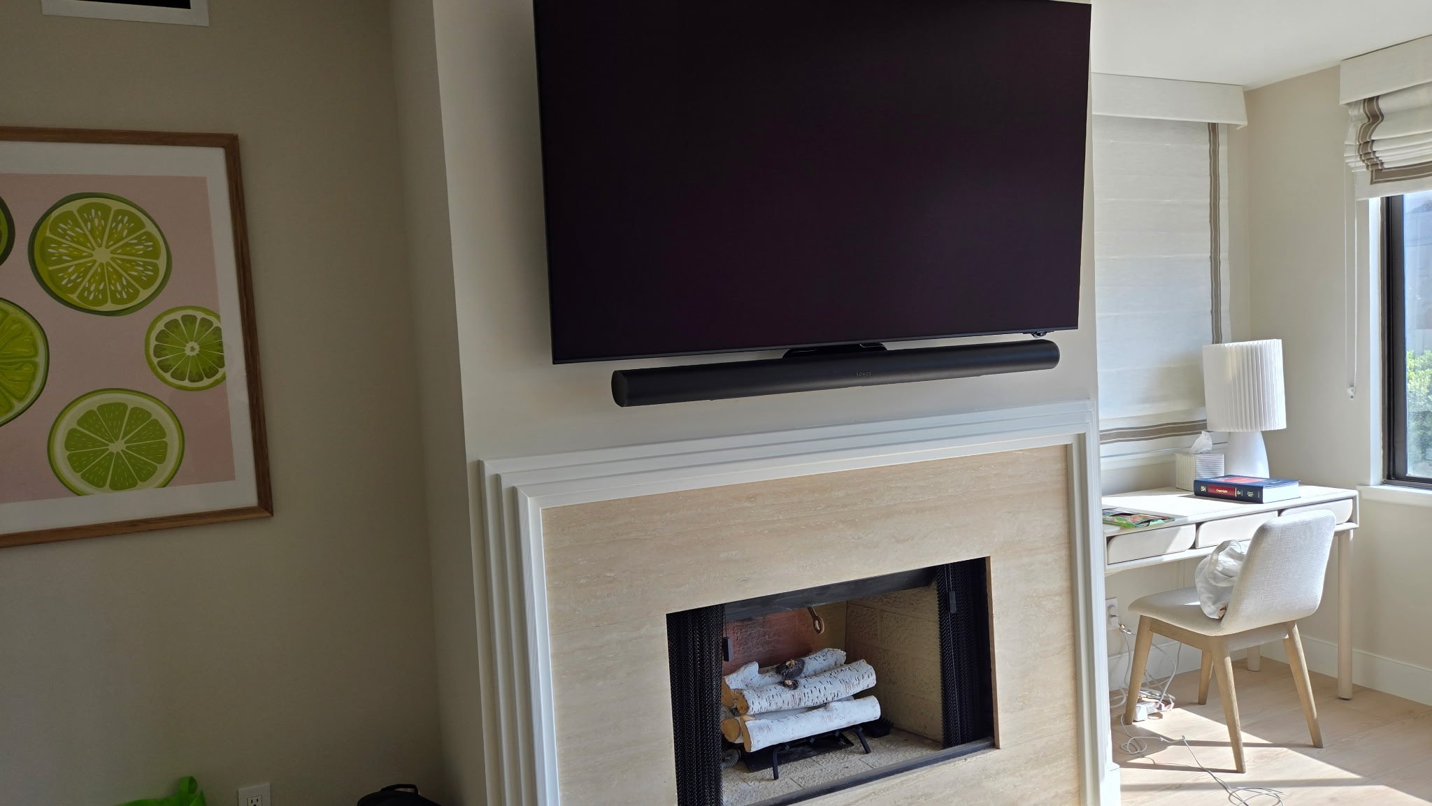 Finished TV mounting project