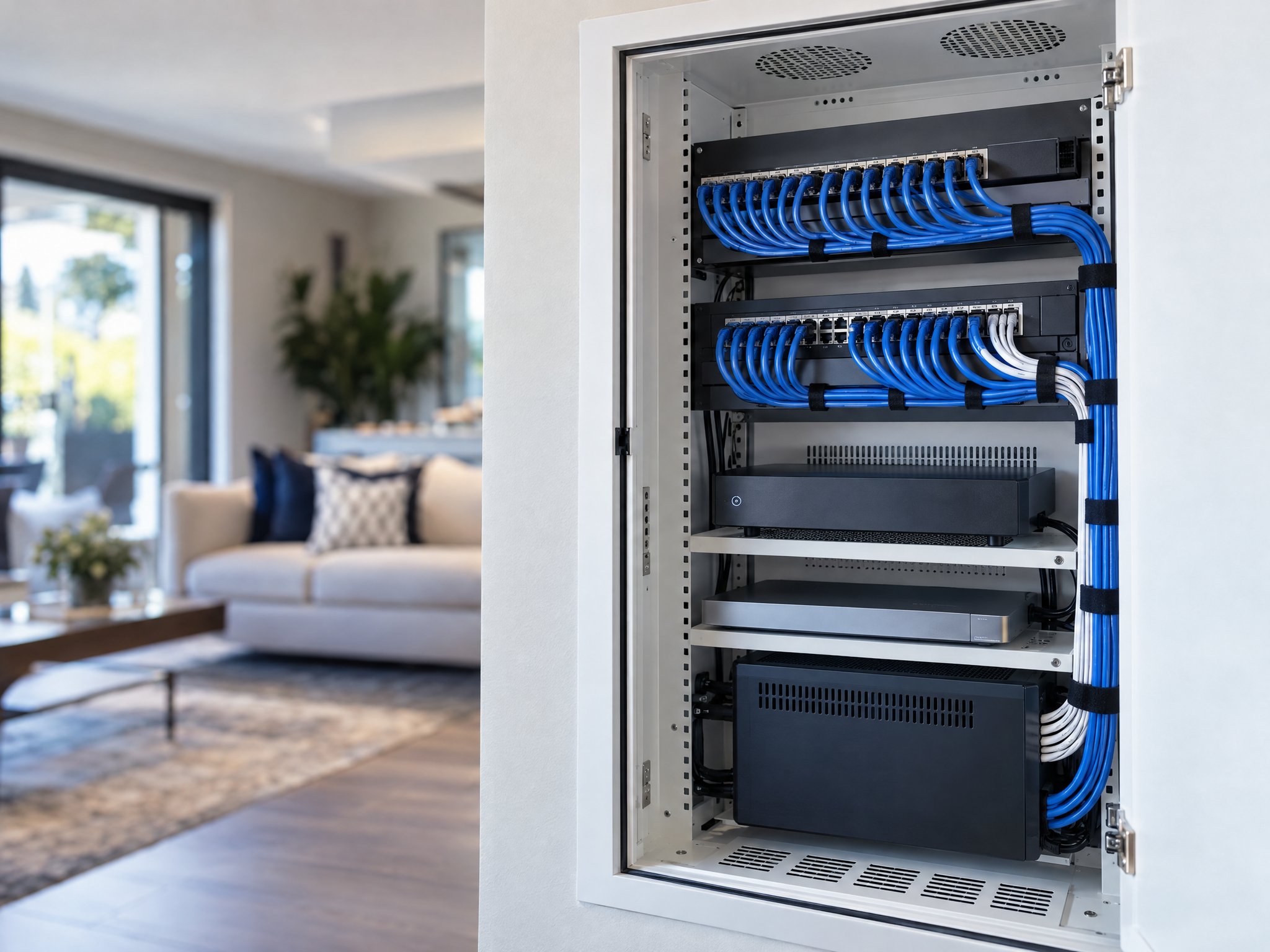 Professional home network and low-voltage equipment installation
